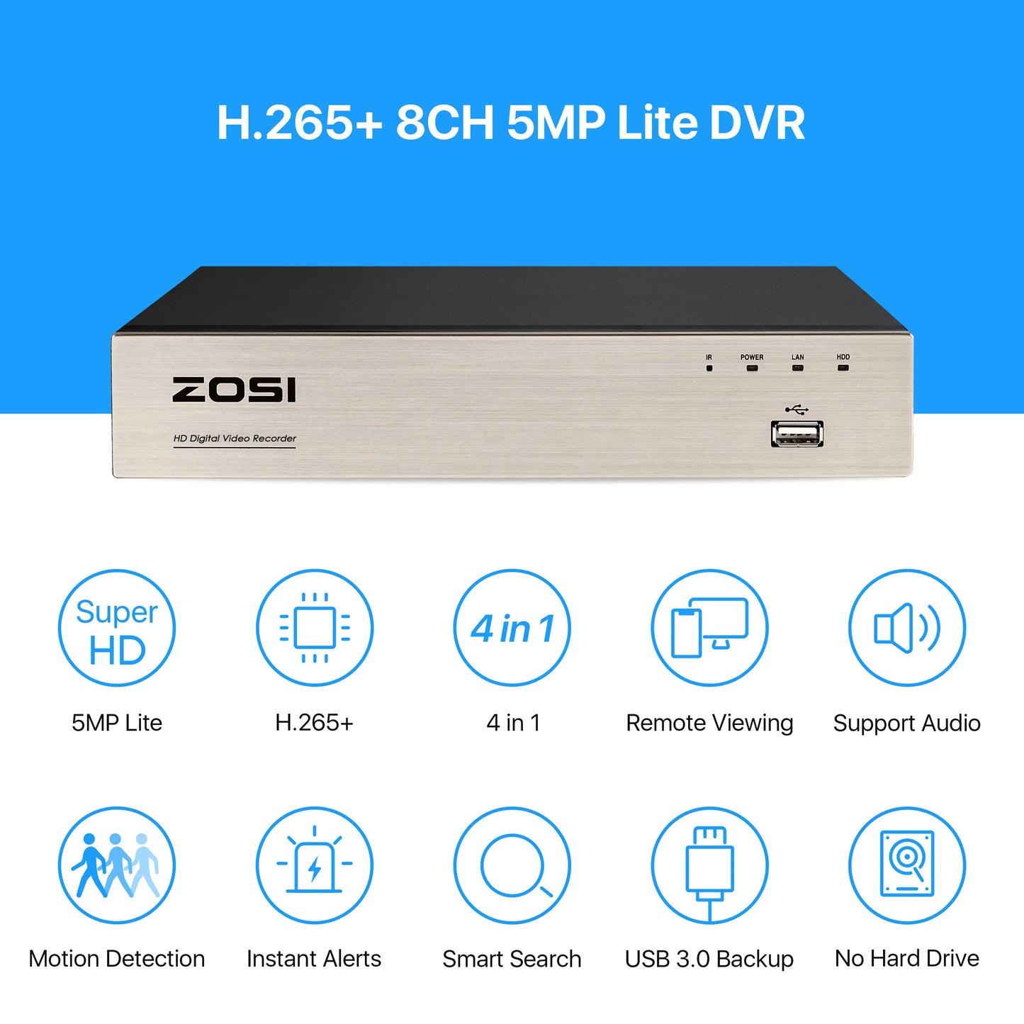 1080p Video Surveillance System 8CH