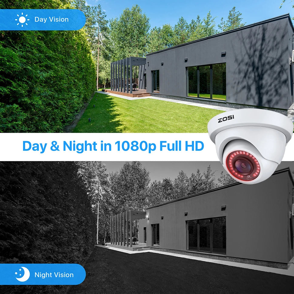 1080P Wired Security Camera System