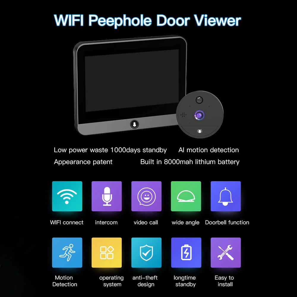 1080P Smart Life WiFi Door Viewer