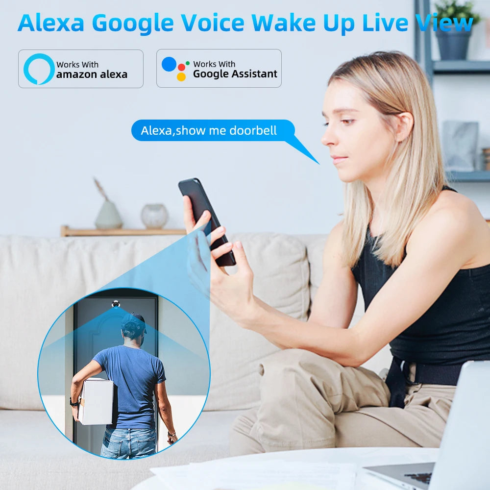Camluxy Smart Tuya WiFi Door Camera
