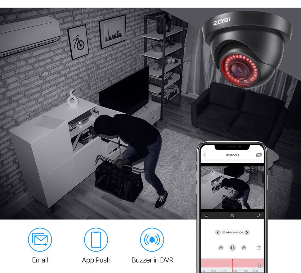1080p Video Surveillance System 8CH