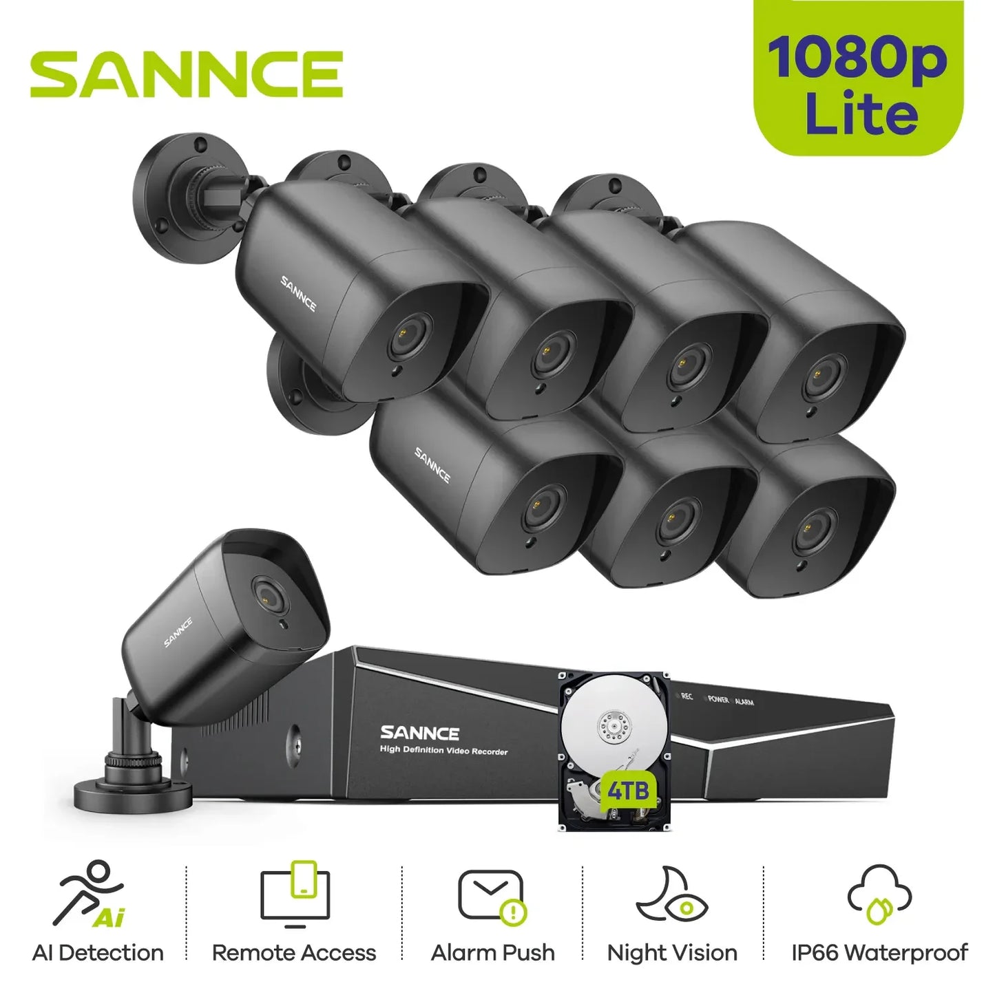 1080P Lite DVR H.264+ CCTV System
