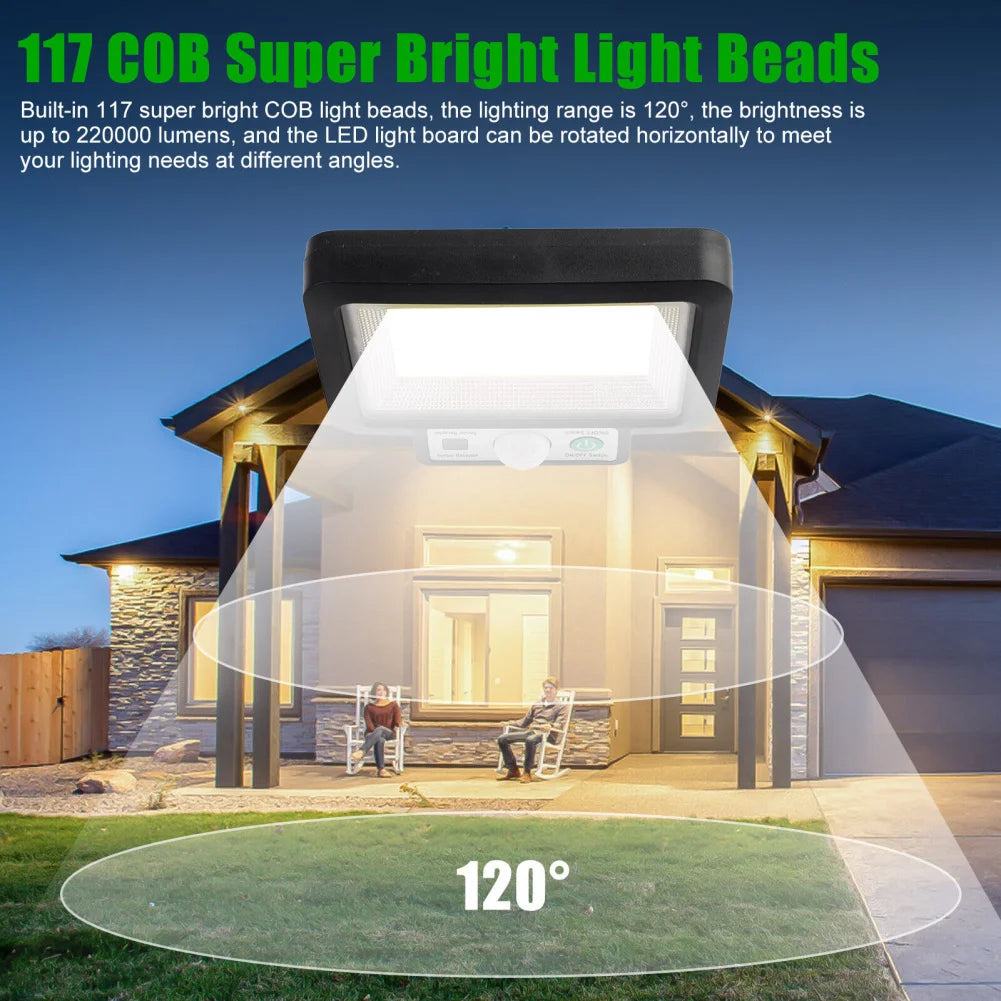 Solar Powered Lamp with Motion Sensor