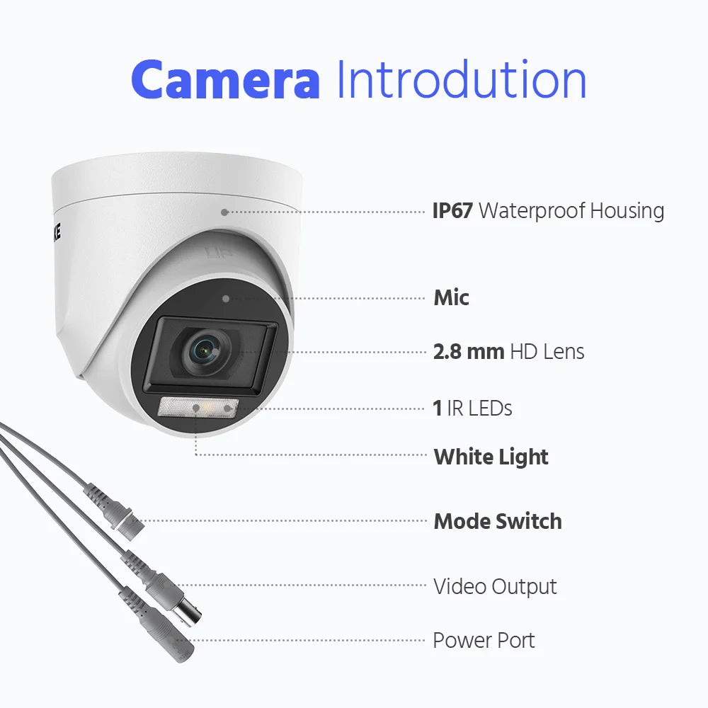 5MP Security Camera System H.265+
