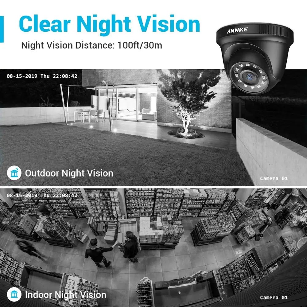4pcs 2.0MP IR Night Vision Security Camera