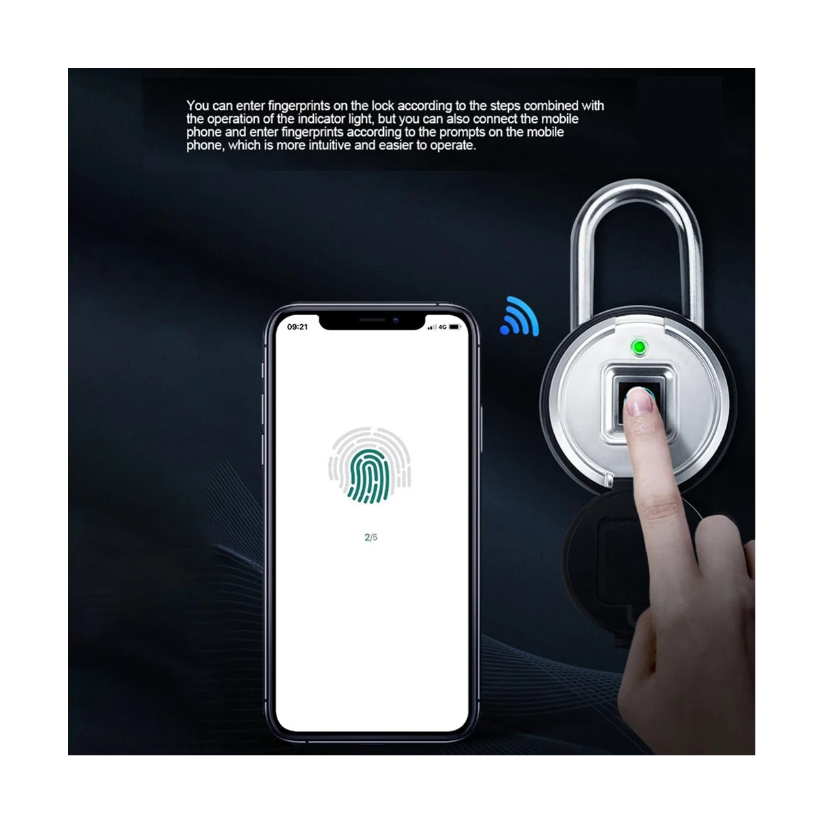 APP Remote Fingerprint Padlock