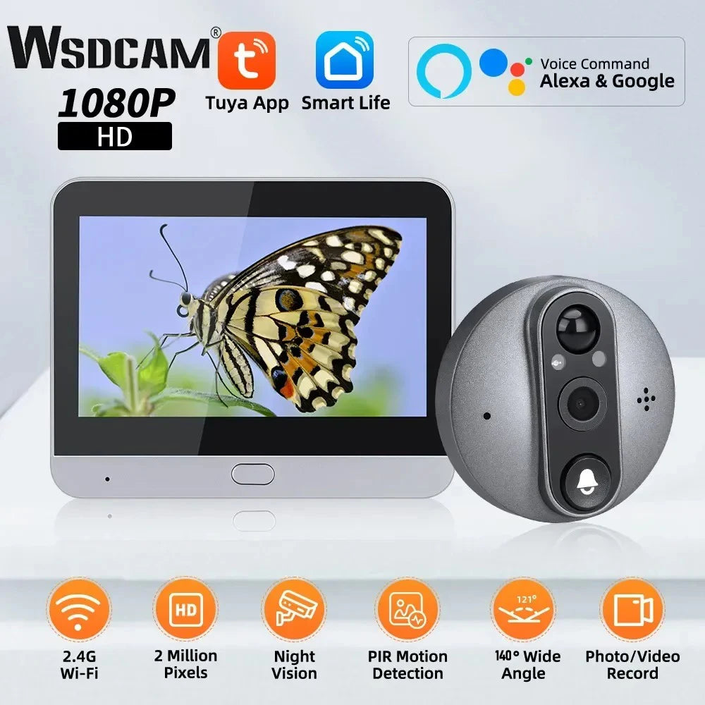 WSDCAM 140° Wide Angle Digital Door Peephole