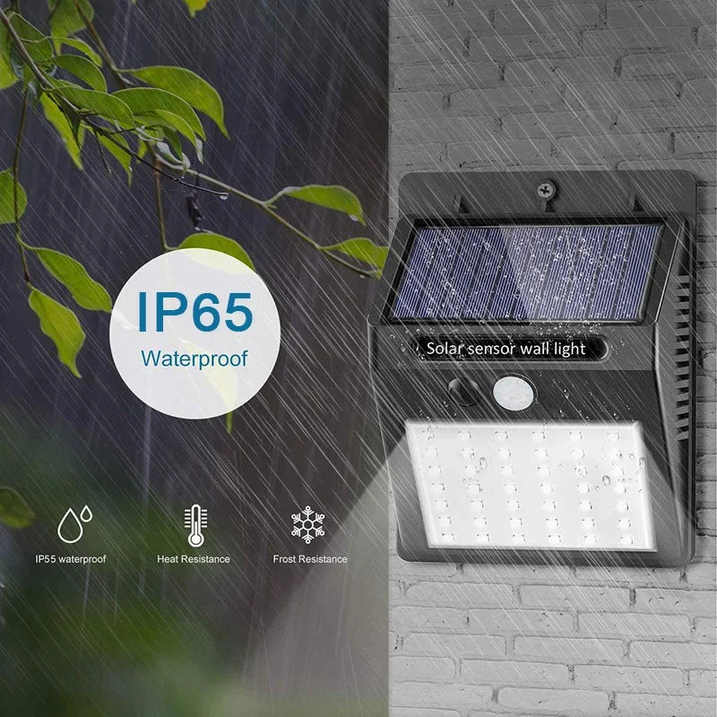 30 LED Solar Lights PIR Motion Sensor