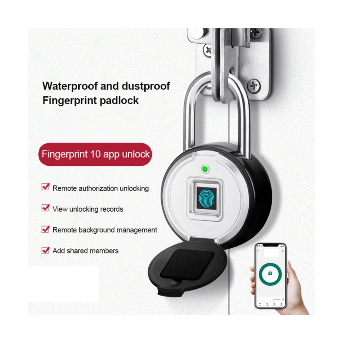 APP Remote Fingerprint Padlock