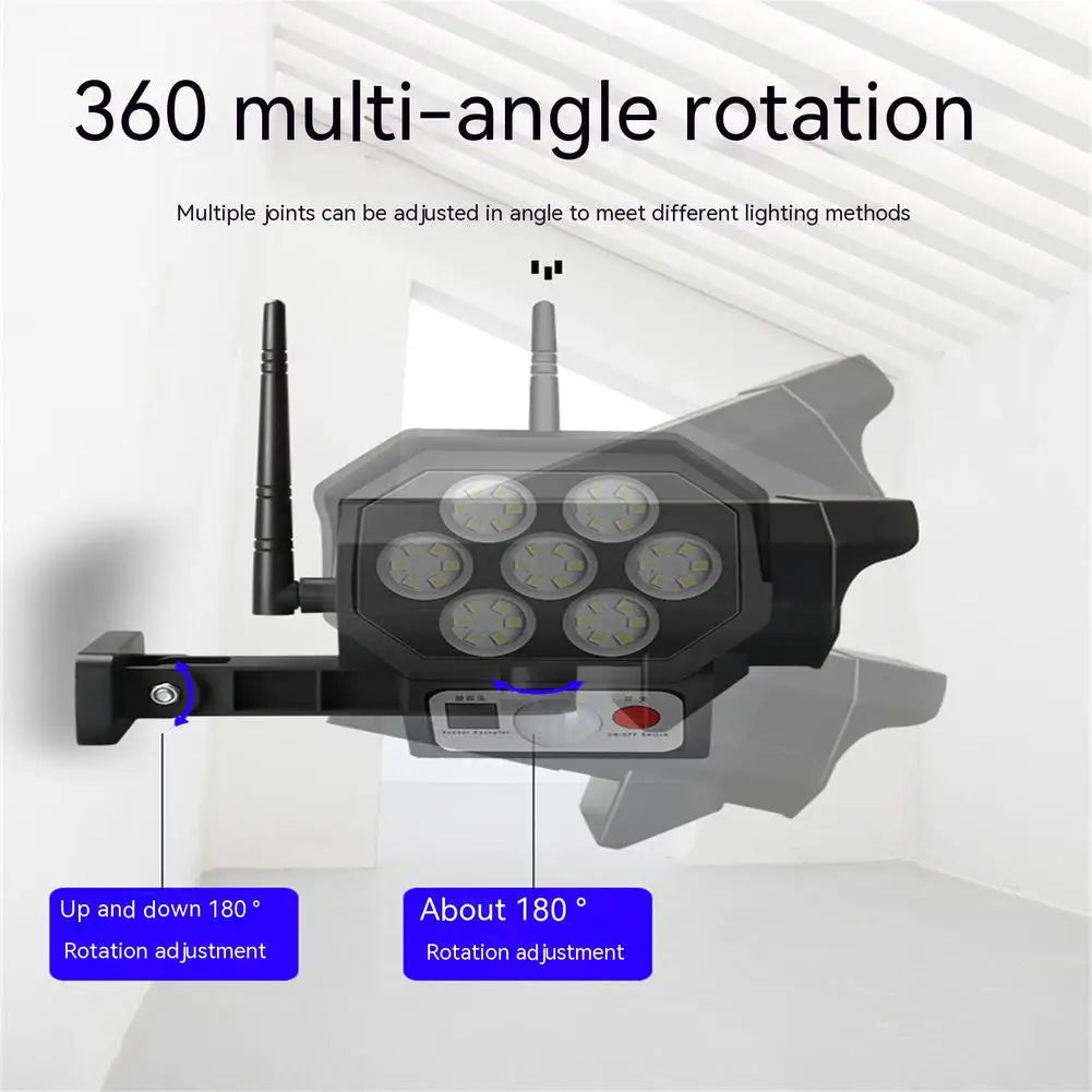 42led Solar Security Light Motion Sensor Simulation Outdoor Fake Camera Rural Garden Backyard Wall Lamp Ip65 Waterproof Lamp