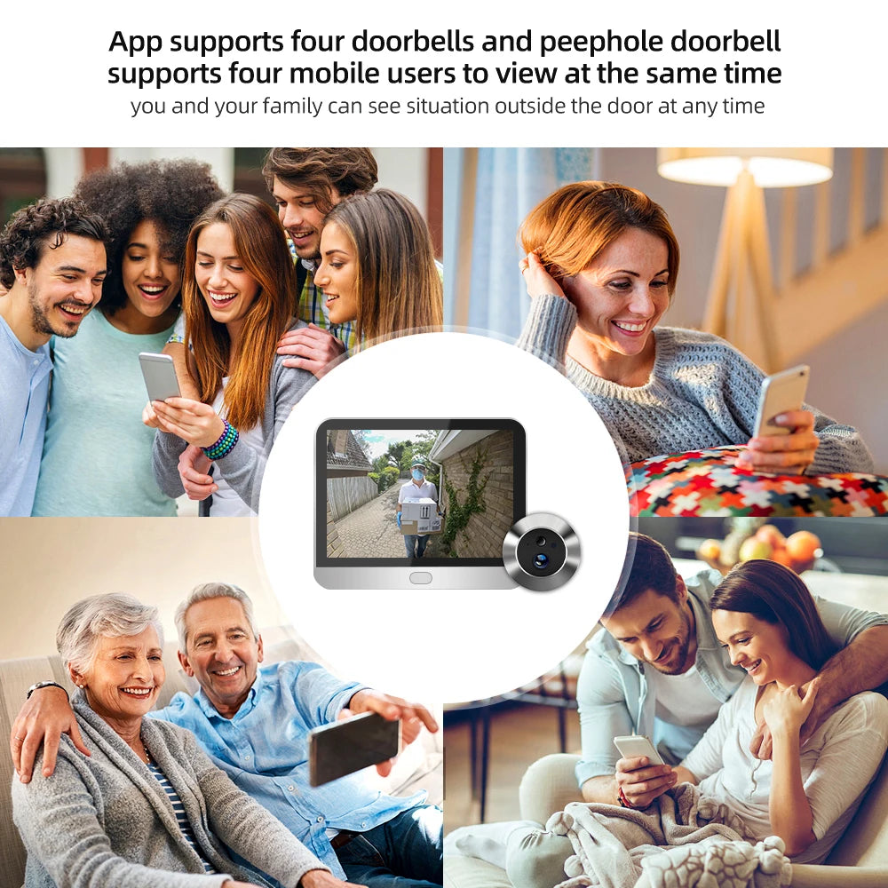 Tuya Smart 3MP WiFi Peephole Camera