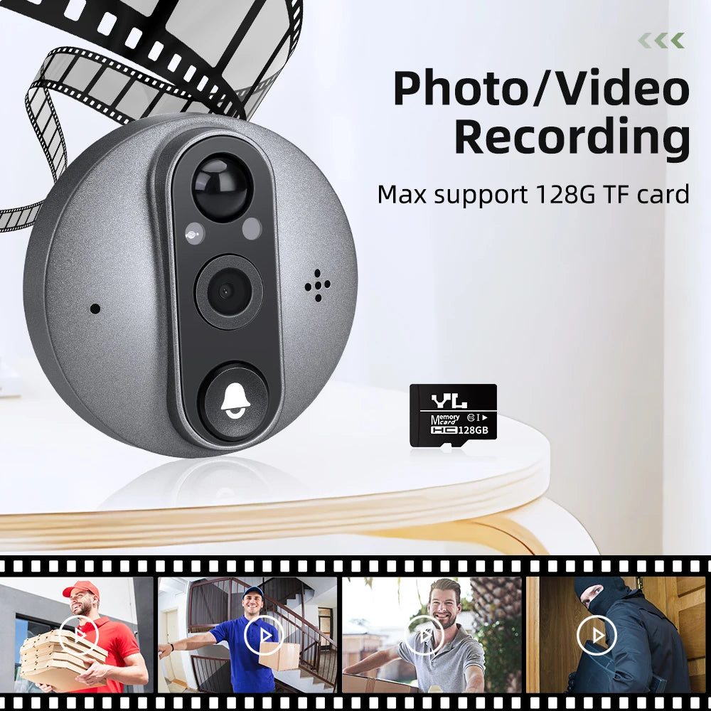 WSDCAM 140° Wide Angle Digital Door Peephole