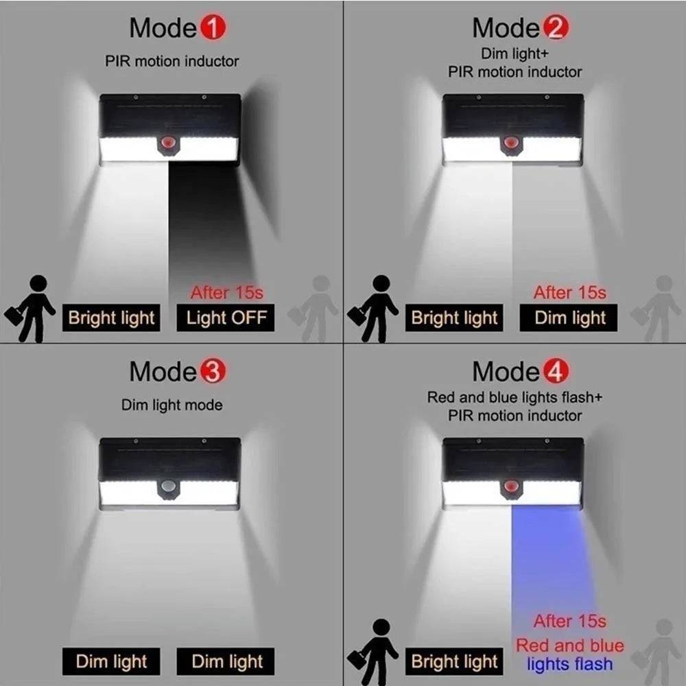 PIR Motion Sensor Solar Street Lamp