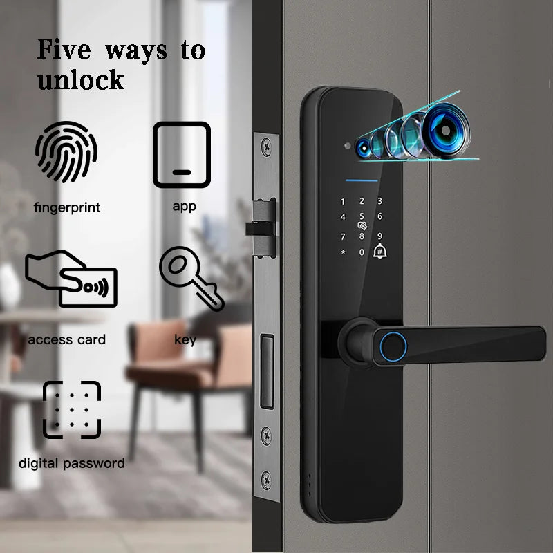 Wifi Smart Door Lock With Biometric Camera