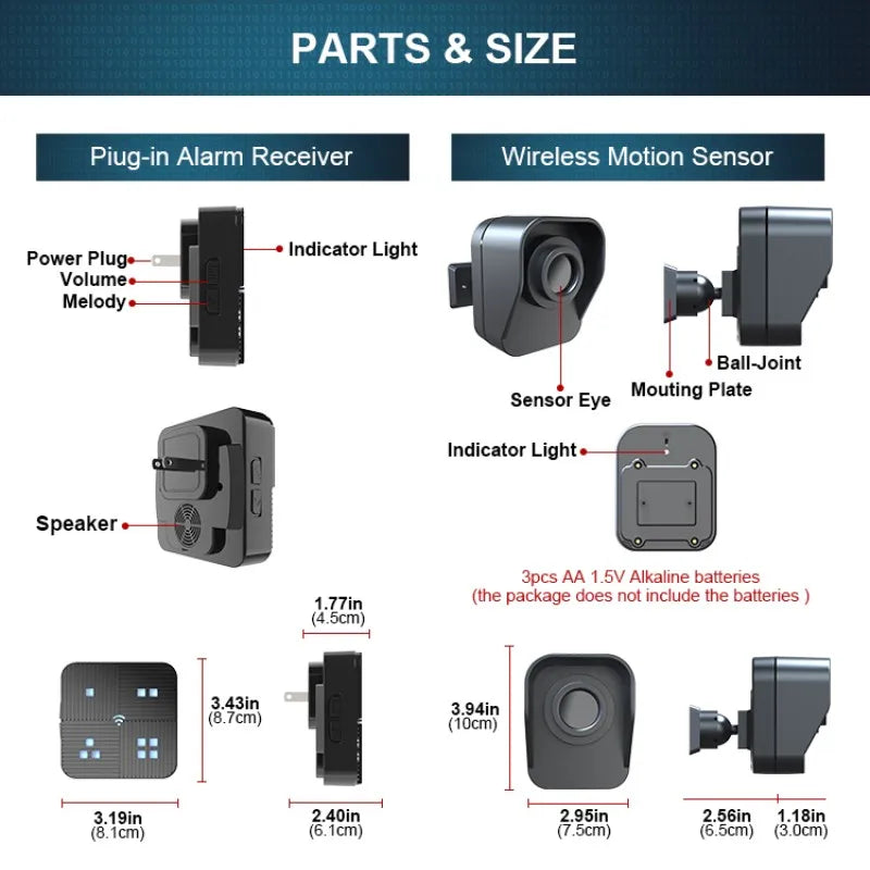 800M Long Range Wireless Motion Sensor