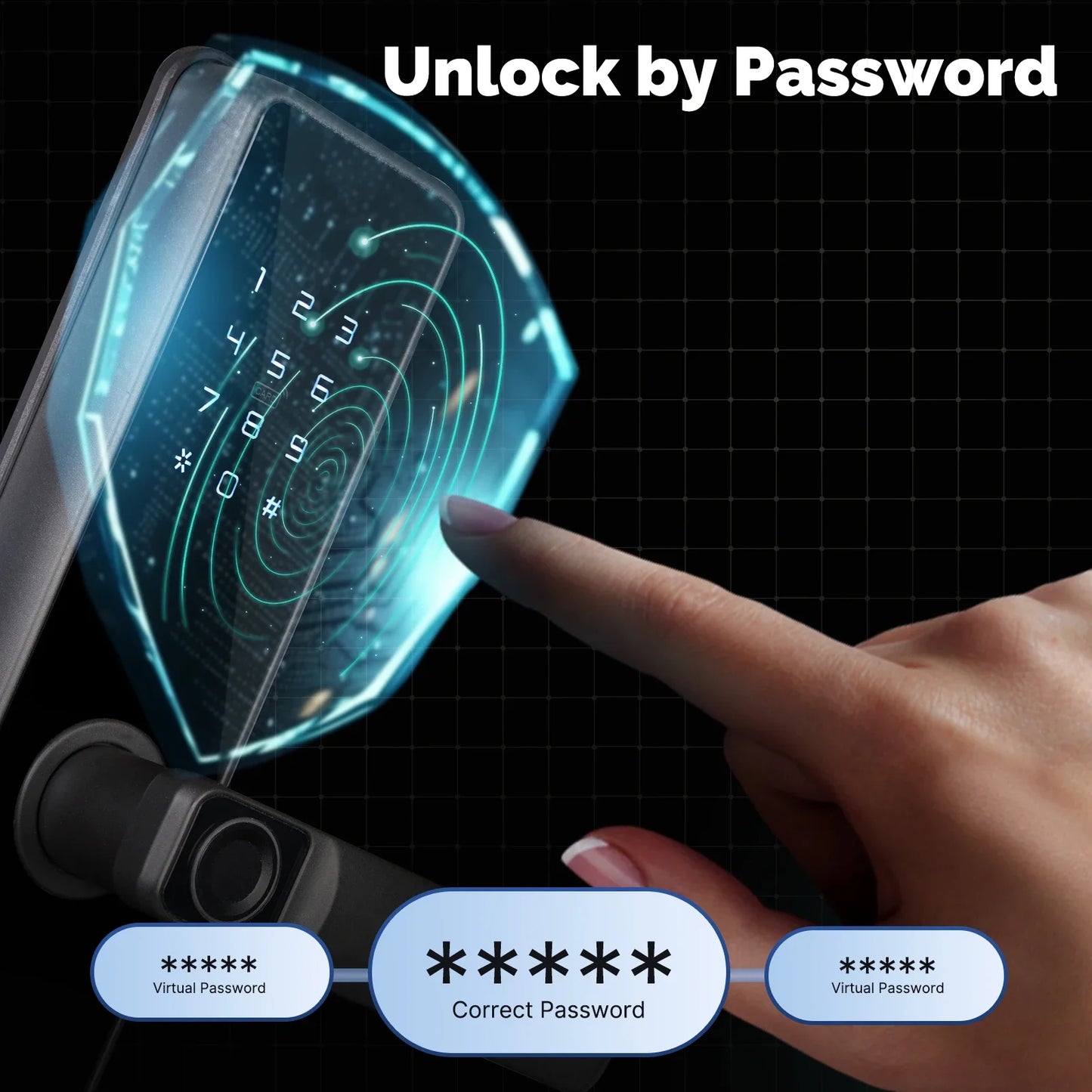 WiFi Smart Door Lock Indoor Password