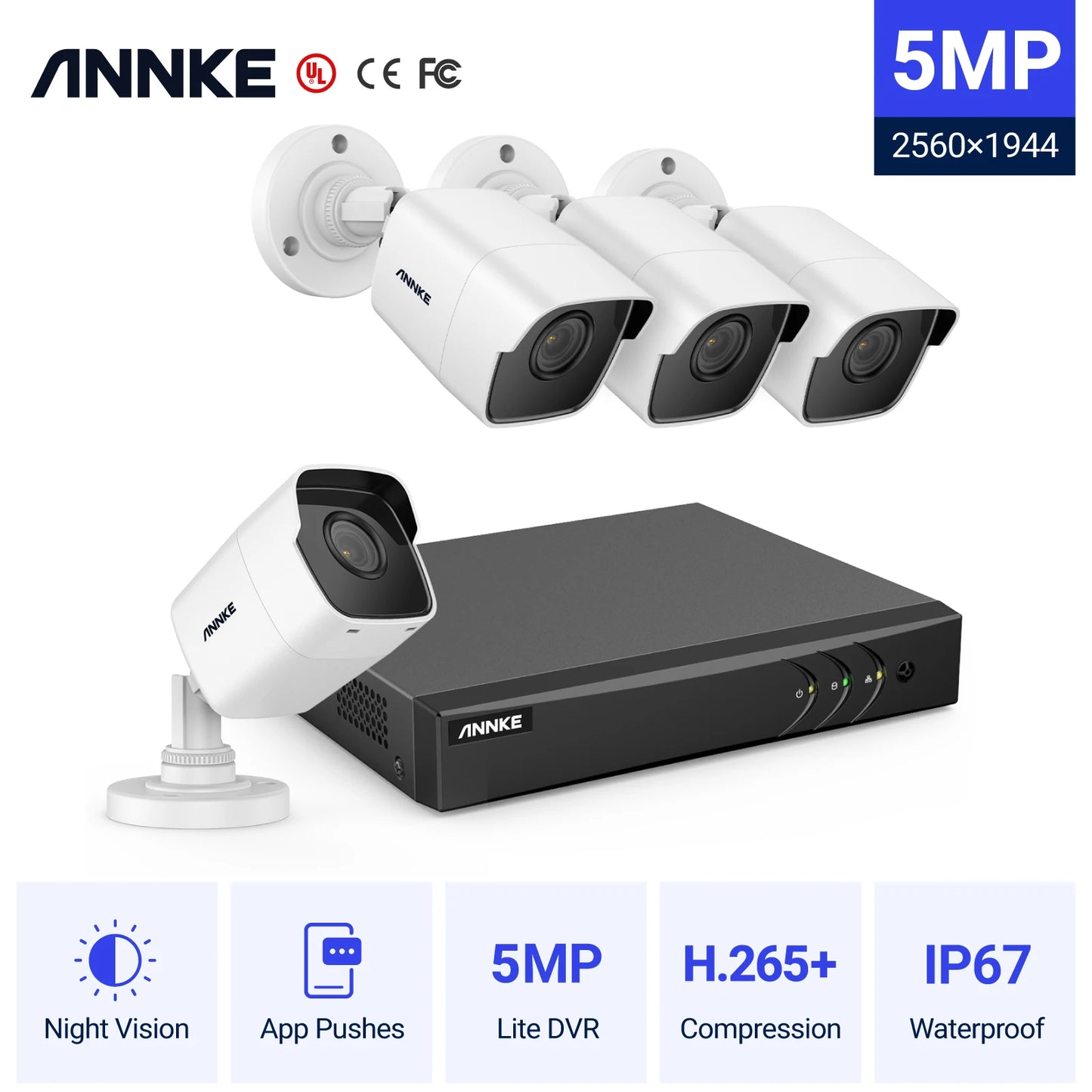 5MP Bullet Outdoor Weatherproof Surveillance
