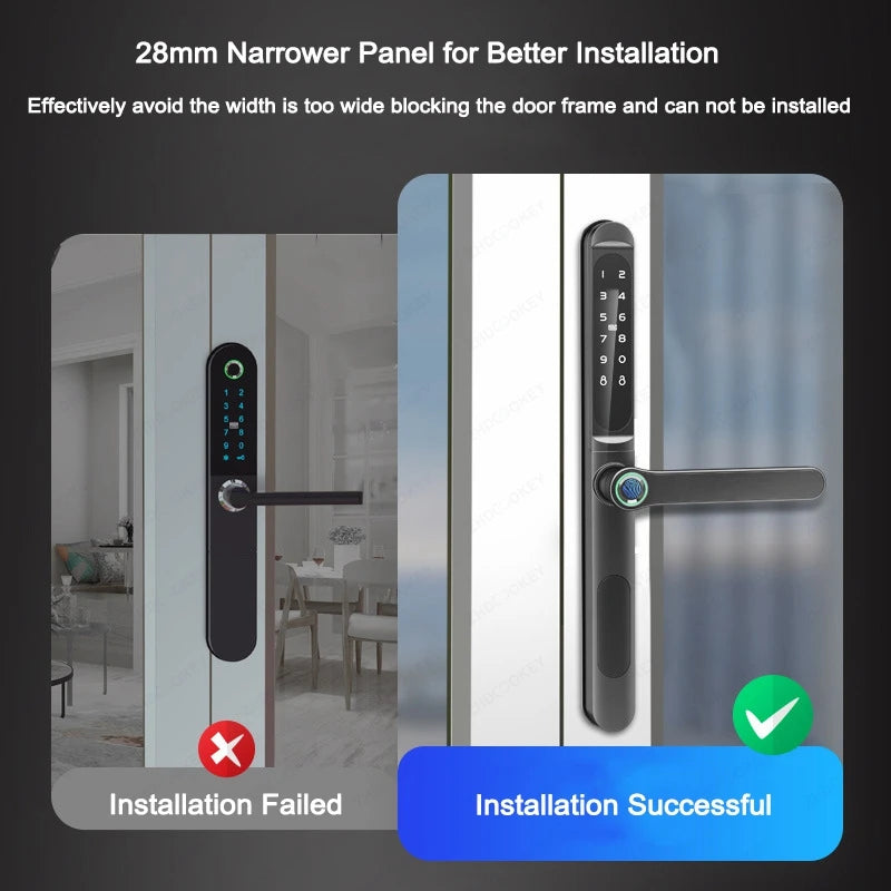 Fingerprint Biometric Slim Smart Door Lock