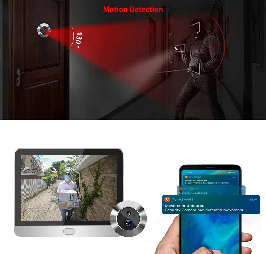 Tuya Smart 3MP WiFi Peephole Camera
