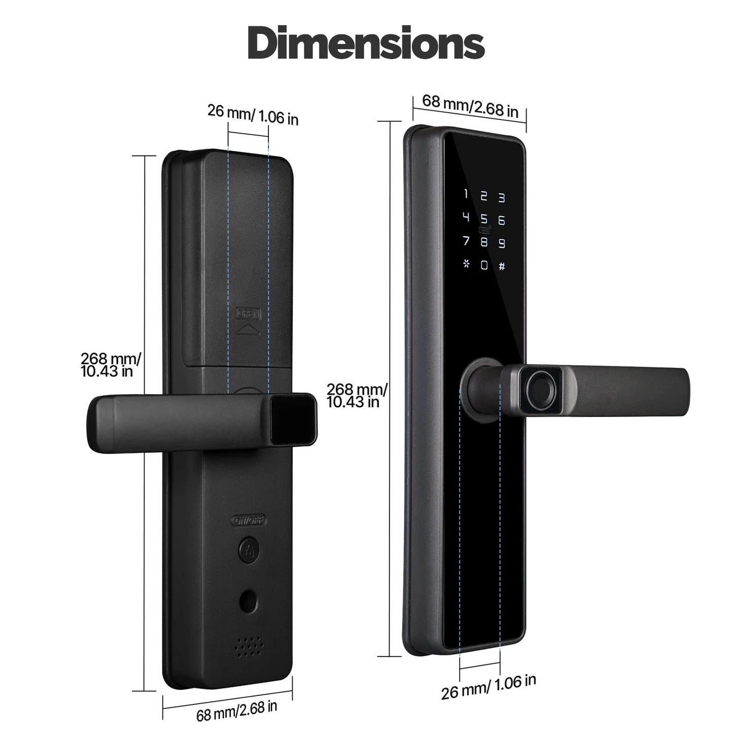 WiFi Smart Door Lock Indoor Password