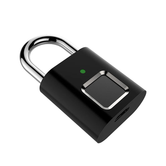 Smart Security Padlock APP Control Fingerprint Lock with Power Cable