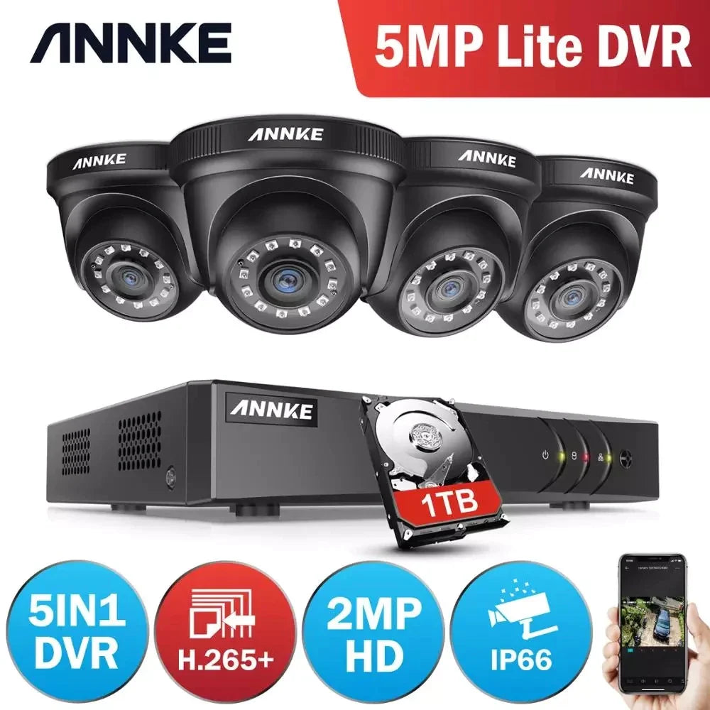 4pcs 2.0MP IR Night Vision Security Camera