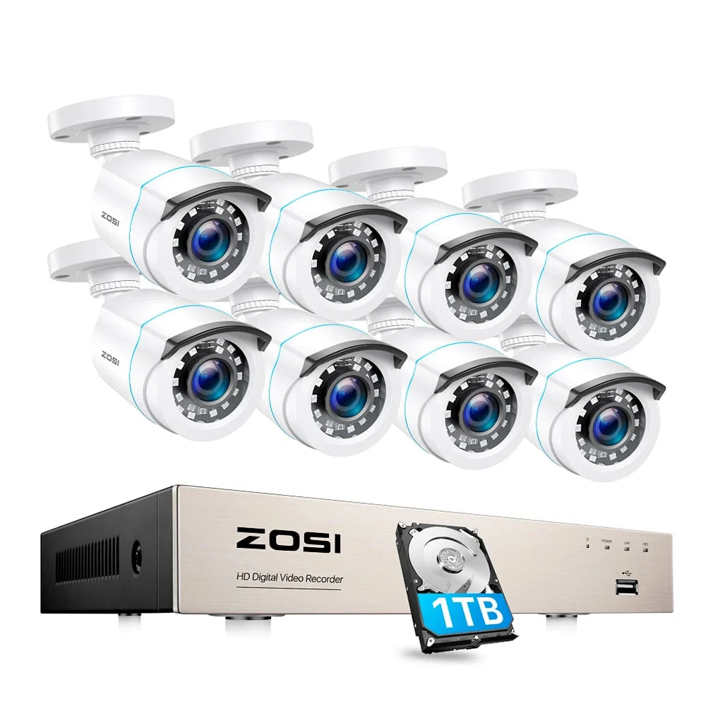 1080p CCTV System H.265+ 5MP Lite