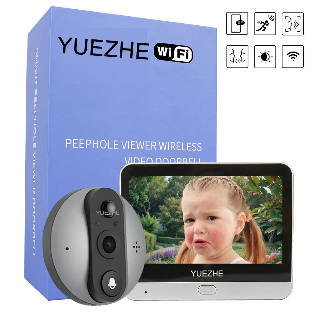 3MP iCam365 Peephole Doorbell Camera