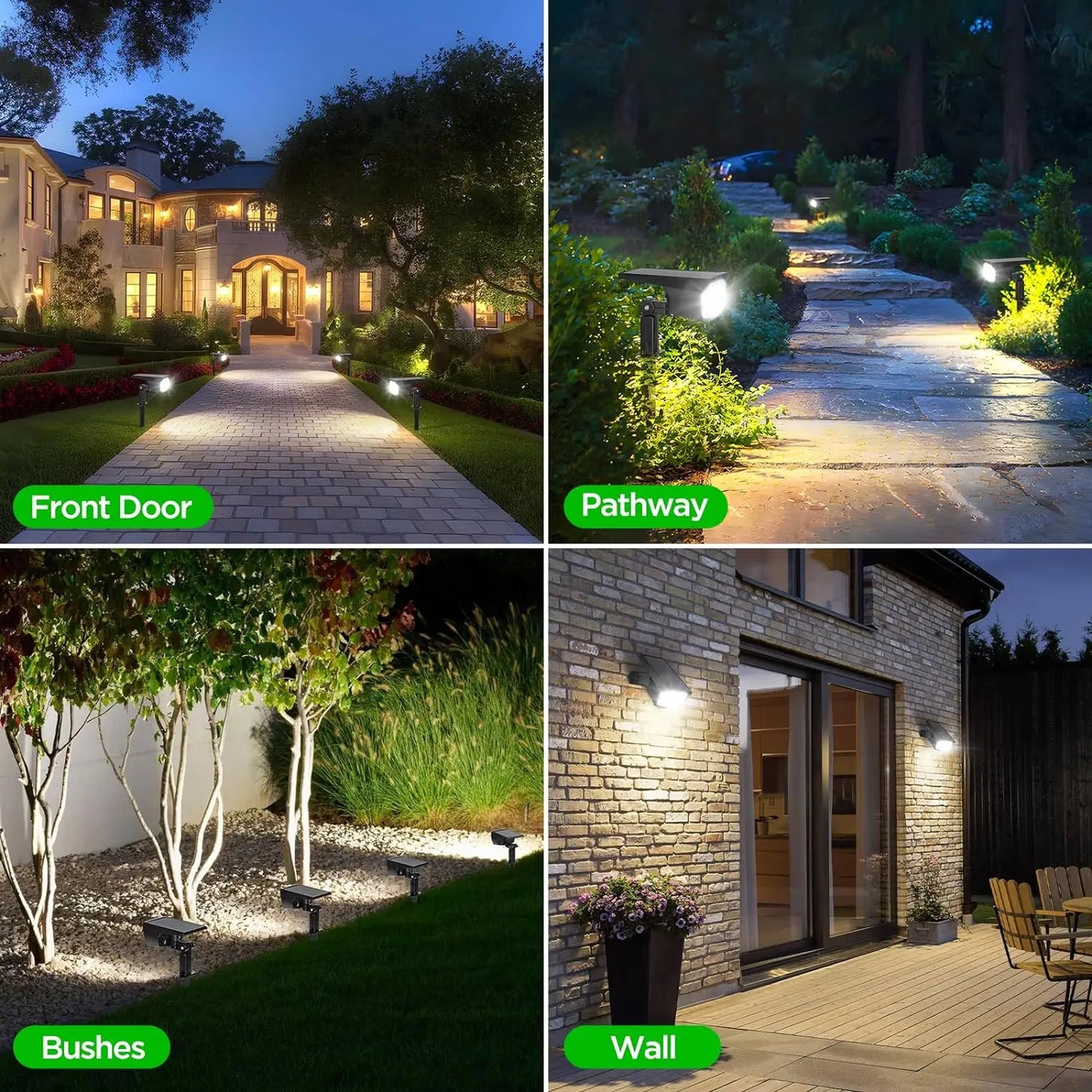 76LED Solar Spotlights Outdoor Motion Sensor