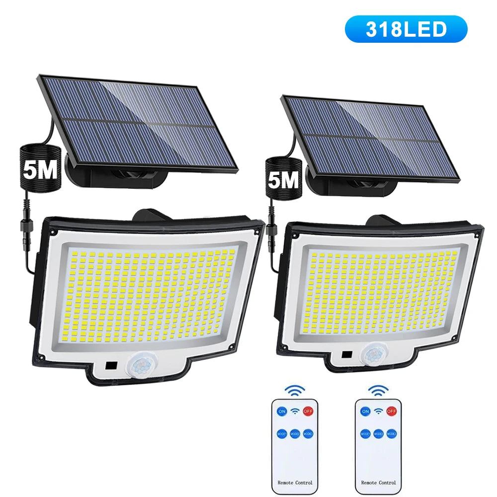 318LED Solar Lamp Outdoor Security