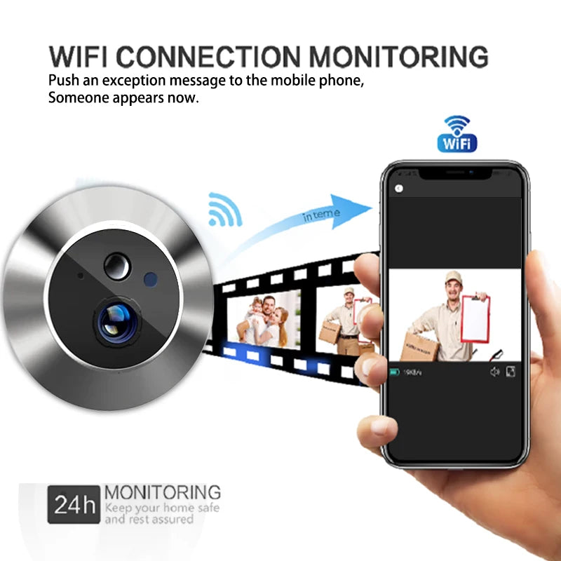 Tuya Smart 3MP WiFi Peephole Camera