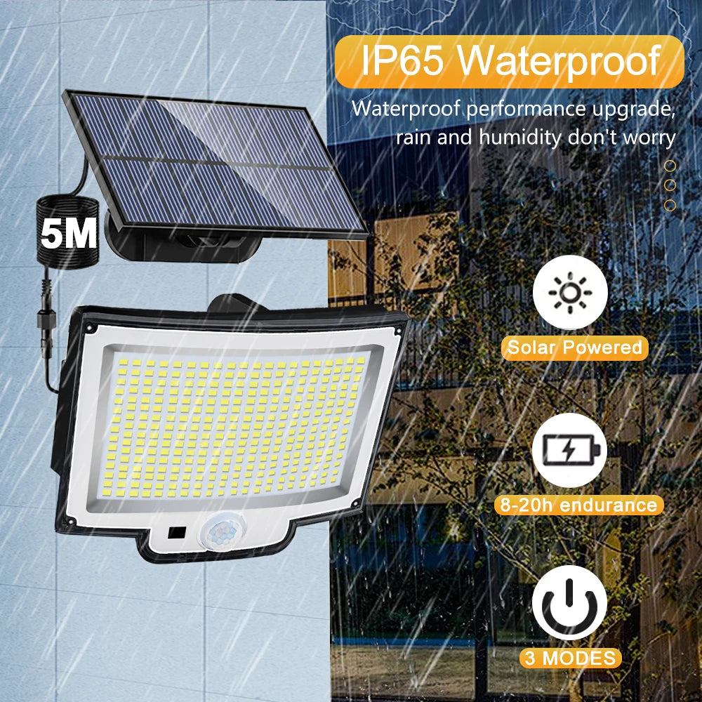318LED Solar Lamp Outdoor Security