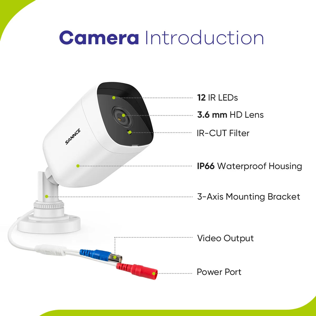 4PCS 2MP IP66 Security Camera