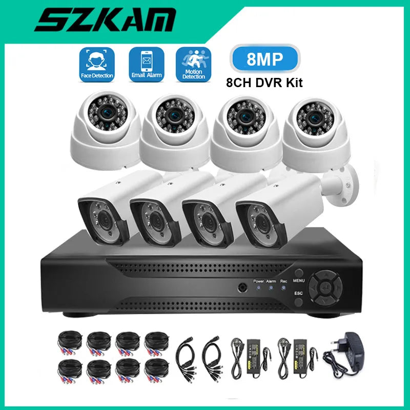 8CH 5MP AHD DVR Kit