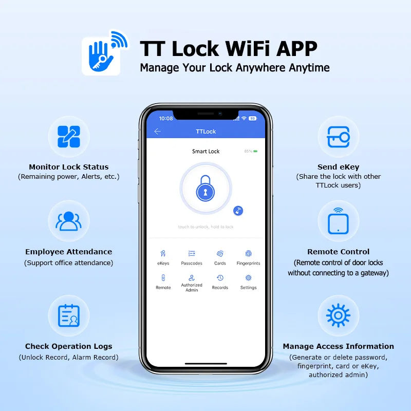 WIFI Double Side Fingerprint Lock