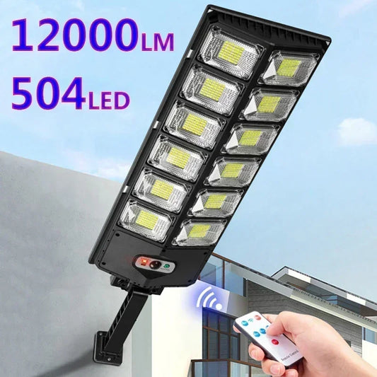4/6/8/10/12Heads Powerful Outdoor Solar Lights 504 LED Garden Lamp Solar Panel Lamps Waterproof Motion Sensor Street Light Hot