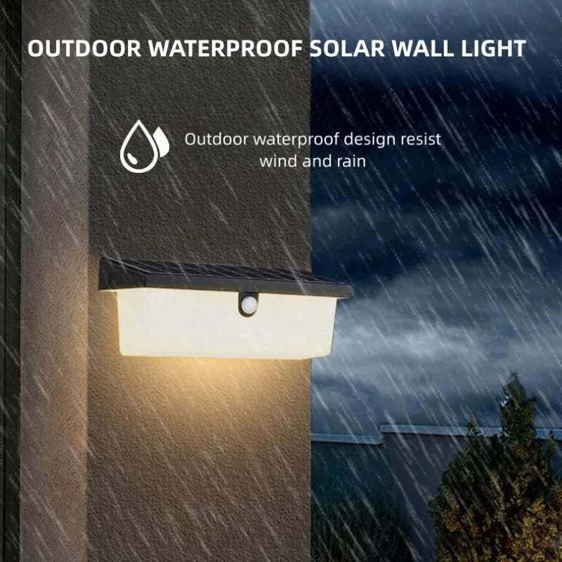Solar Powered Led Outdoor Lighting Wall lamp