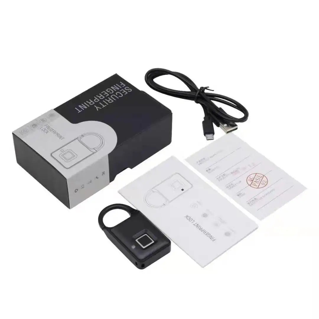 Keyless Electronic Fingerprint Smart Lock Door Super Long Standby Electronic Padlock Warehouse Bag Luggage