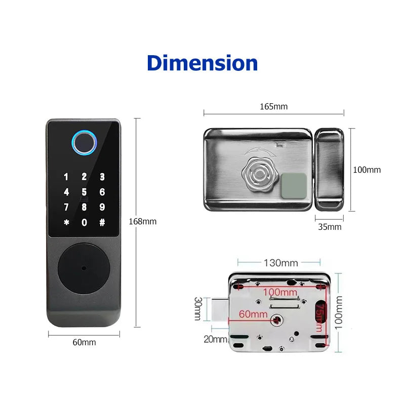 WIFI Double Side Fingerprint Lock