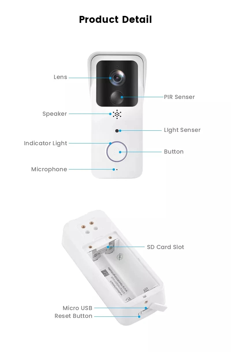 5G/2.4G WiFi Video Doorbell