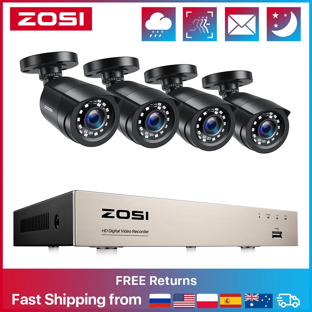 8CH TVI CCTV Video Surveillance