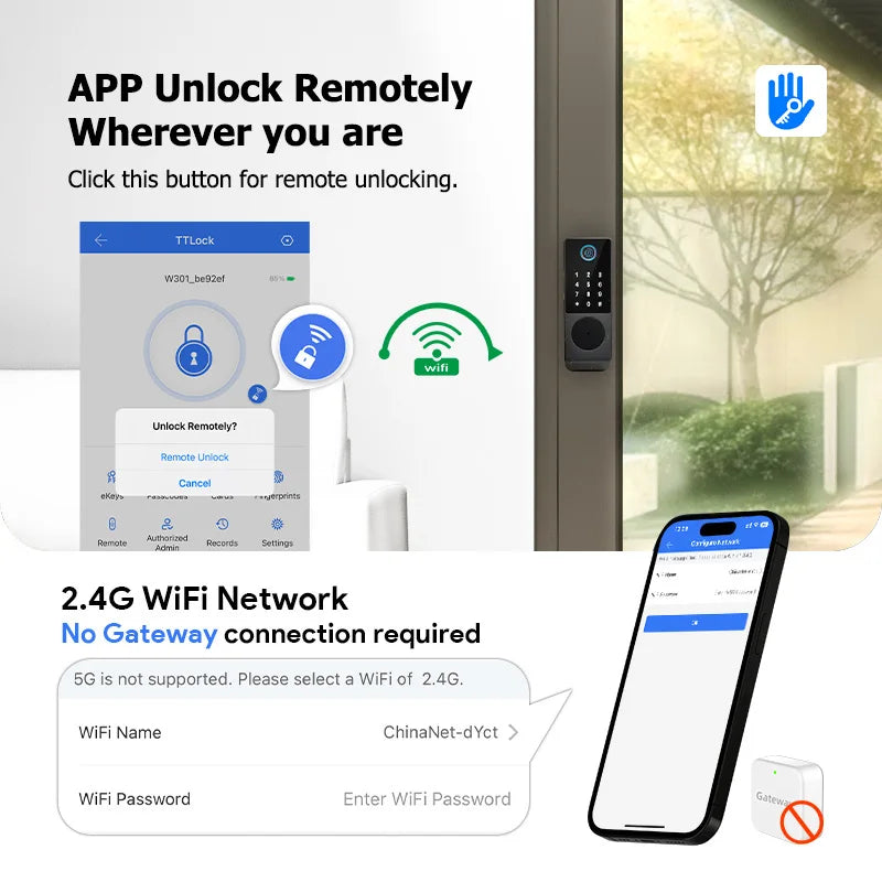 WIFI Double Side Fingerprint Lock