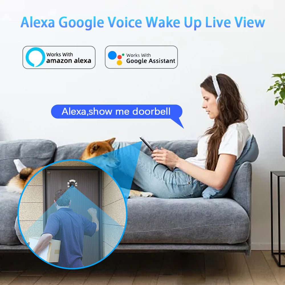 Tuya Smart 3MP WiFi Peephole Camera