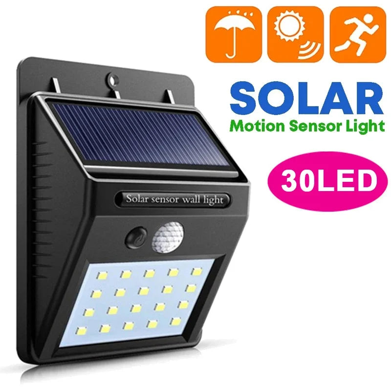 30 LED Solar Lights PIR Motion Sensor